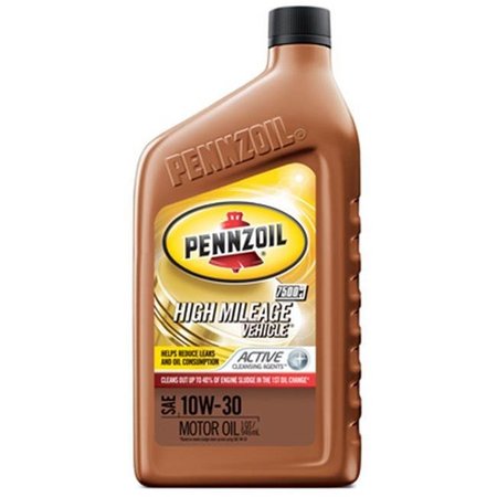 PENNZOIL Pennzoil 550022812 10W30 High Mileage Vehicle Motor Oil; Pack of 6 152030